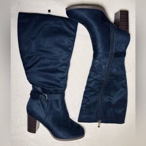Blue Knee women’s peeps toe boots , Heels Sz 6